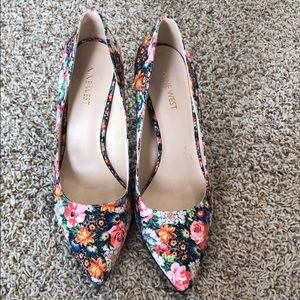 Nine West floral stilettos